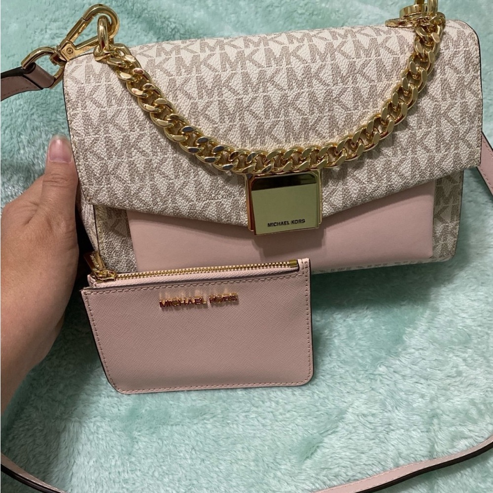 Michael Kors crossbody purse and coin pouch